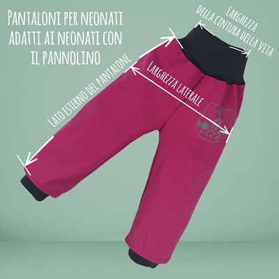 Dimensioni dei pantaloni