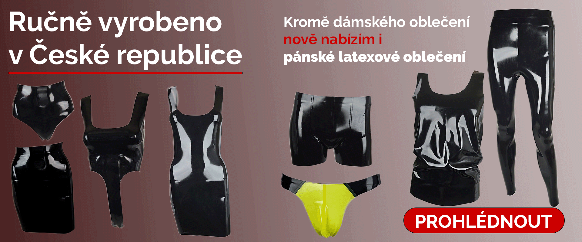 Nově nabízím také pánské latexové oblečení