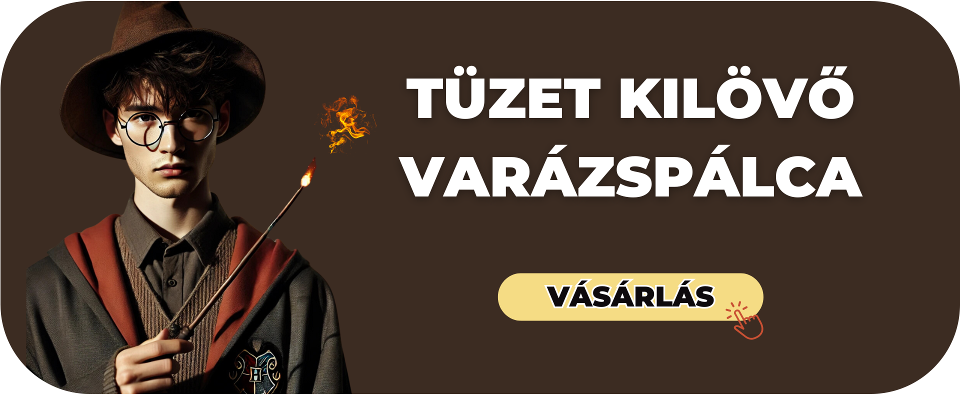 Vystřelovací Kouzelnická Hůlka střílející oheň