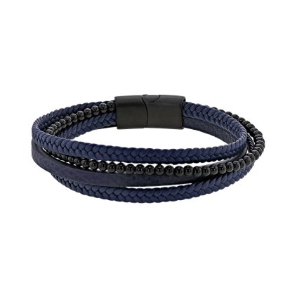 bracelet stainless steel with glass bead 3 3182012