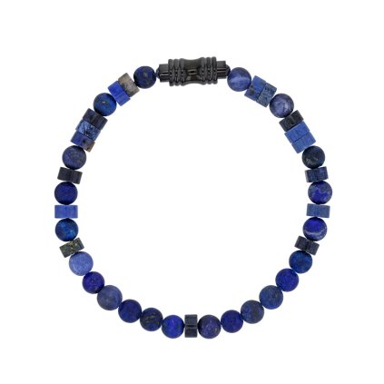 bracelet stainless steel with lapis lazuli 3 318841L