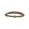 double bracelet with unakite beads and engraved matt steel tubular bead 3 318628U
