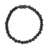 bracelet stainless steel with volcanic lava 3 318841PL