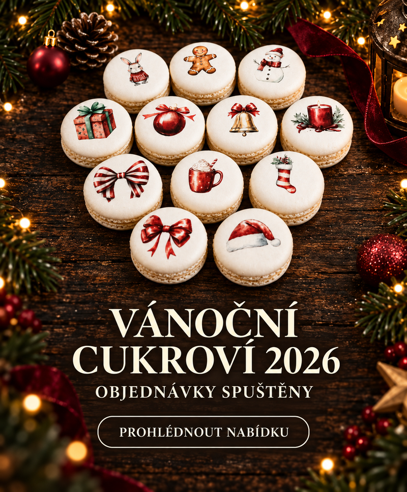 Vánoční makronky