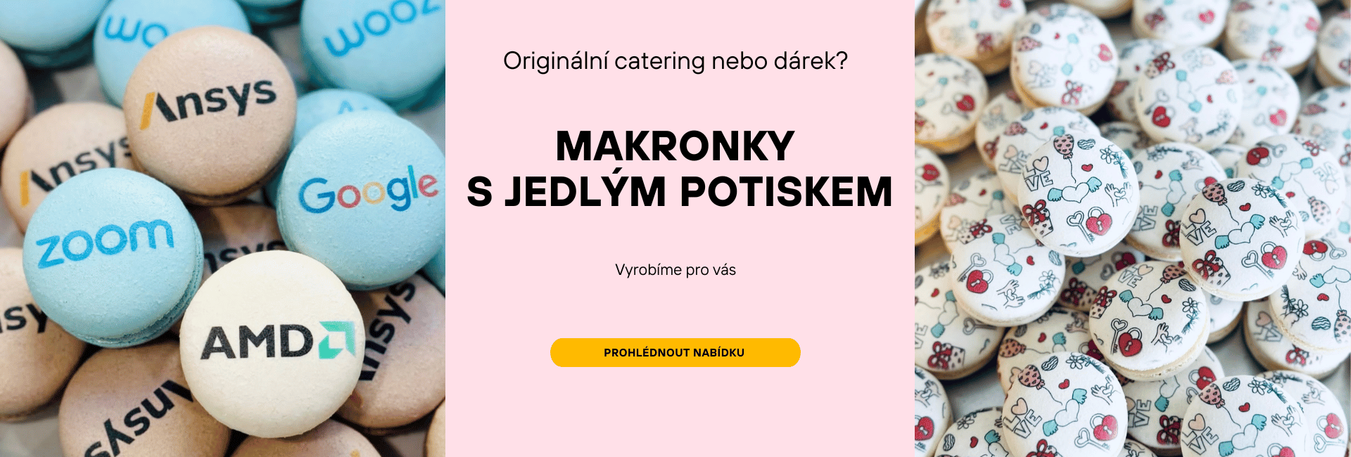 Makronky s potiskem