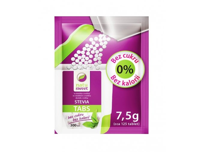 stevia 125 tablet nahradni napln 75g natusweet