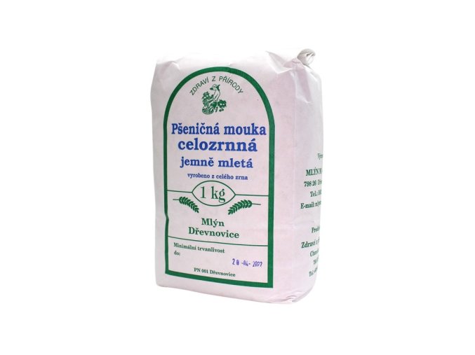mouka psenicna celozrnna jemne mleta 1kg zp