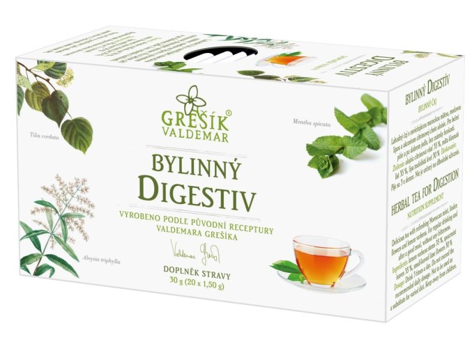 Bylinný digestiv bylinný porcovaný čaj