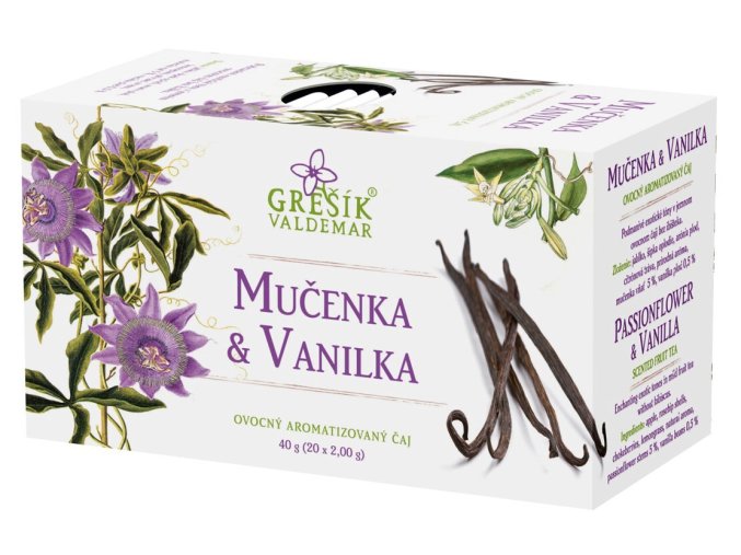 Mučenka & Vanilka ovocný porcovaný čaj
