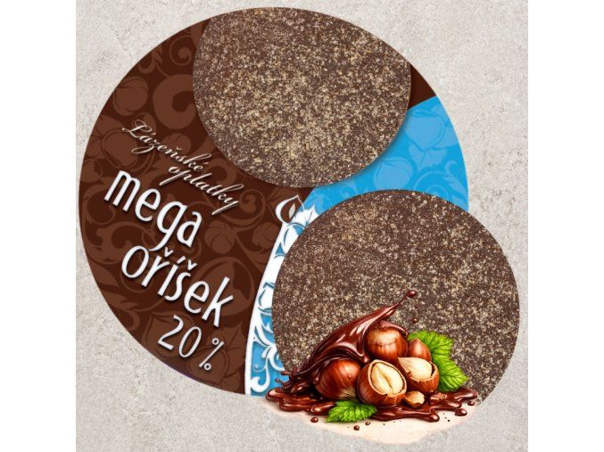 Lázeňské oplatky MEGA oříšek