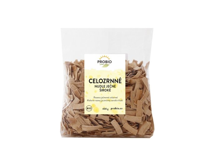 testoviny jecne siroke nudle cel 400g probio
