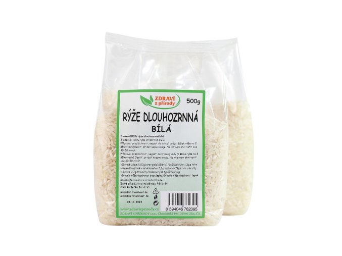 ryze dlouhozrnna bila 500g zp