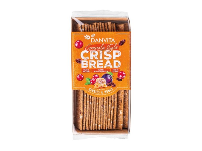 granola platky s lesnimi plody a medem 130g danvita novinka kveten