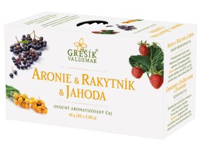 Aronie & Rakytník & Jahoda ovocný porcovaný čaj