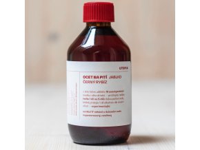 raw jemný JABLKO, ČERNÝ RYBÍZ jablečný ocet na pití UTOPIA