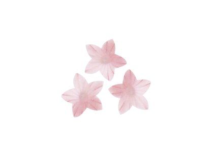 126167 MINI FLOR DE OBLEA COLOR ROSA Ø 2CM 1
