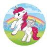 236018 6 DISCOS COMESTIBLES UNICORNIO 20CM 2