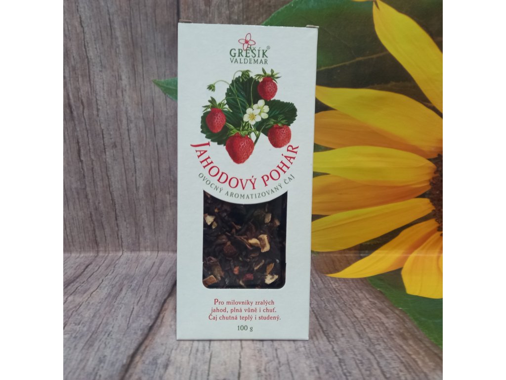 Jahodový pohár 100g Grešík - datum min. spotřeby 23/8/25