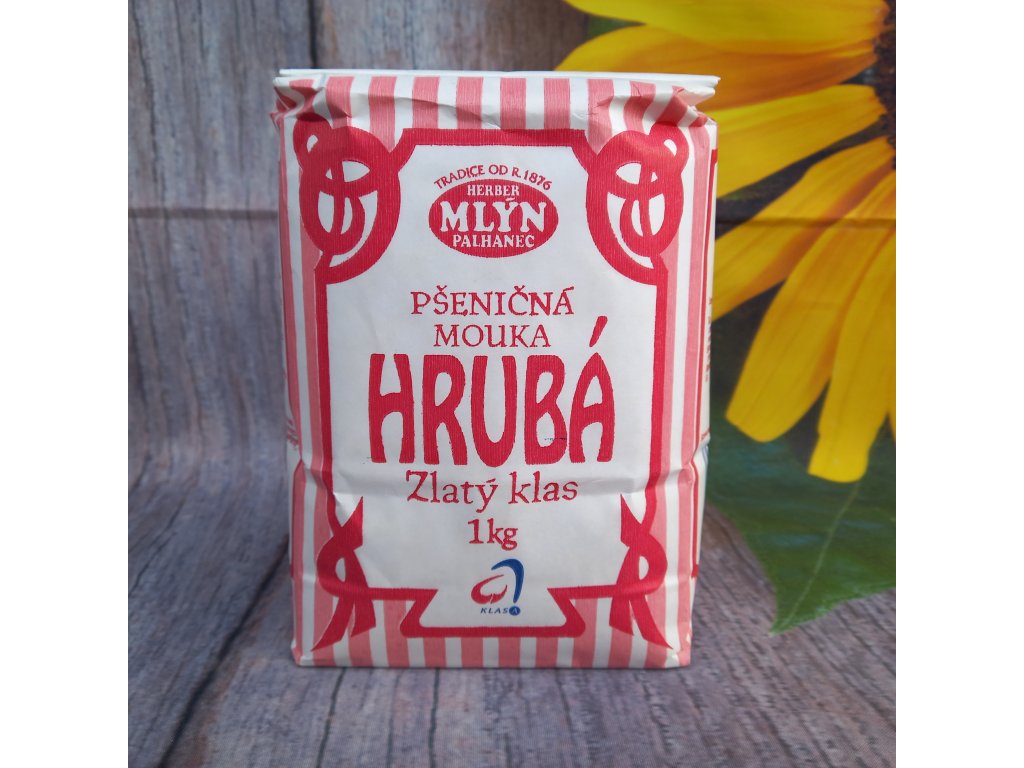 Hrubá pšeničná mouka Zlatý klas 1 kg - datum min.spotřeby 24/9/25