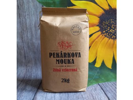 Pekárkova mouka žitná celozrnná 2 kg - datum min. spotřeby 14/5/25