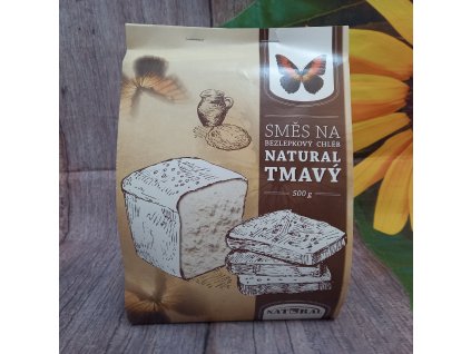 Směs na bezlepkový chléb tmavý - Natural 500g