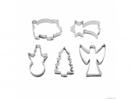 sada šablon vánočních