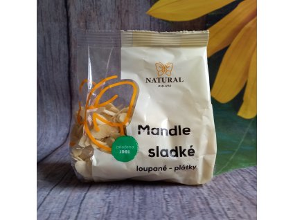 Mandle sladké loupané plátky 100g