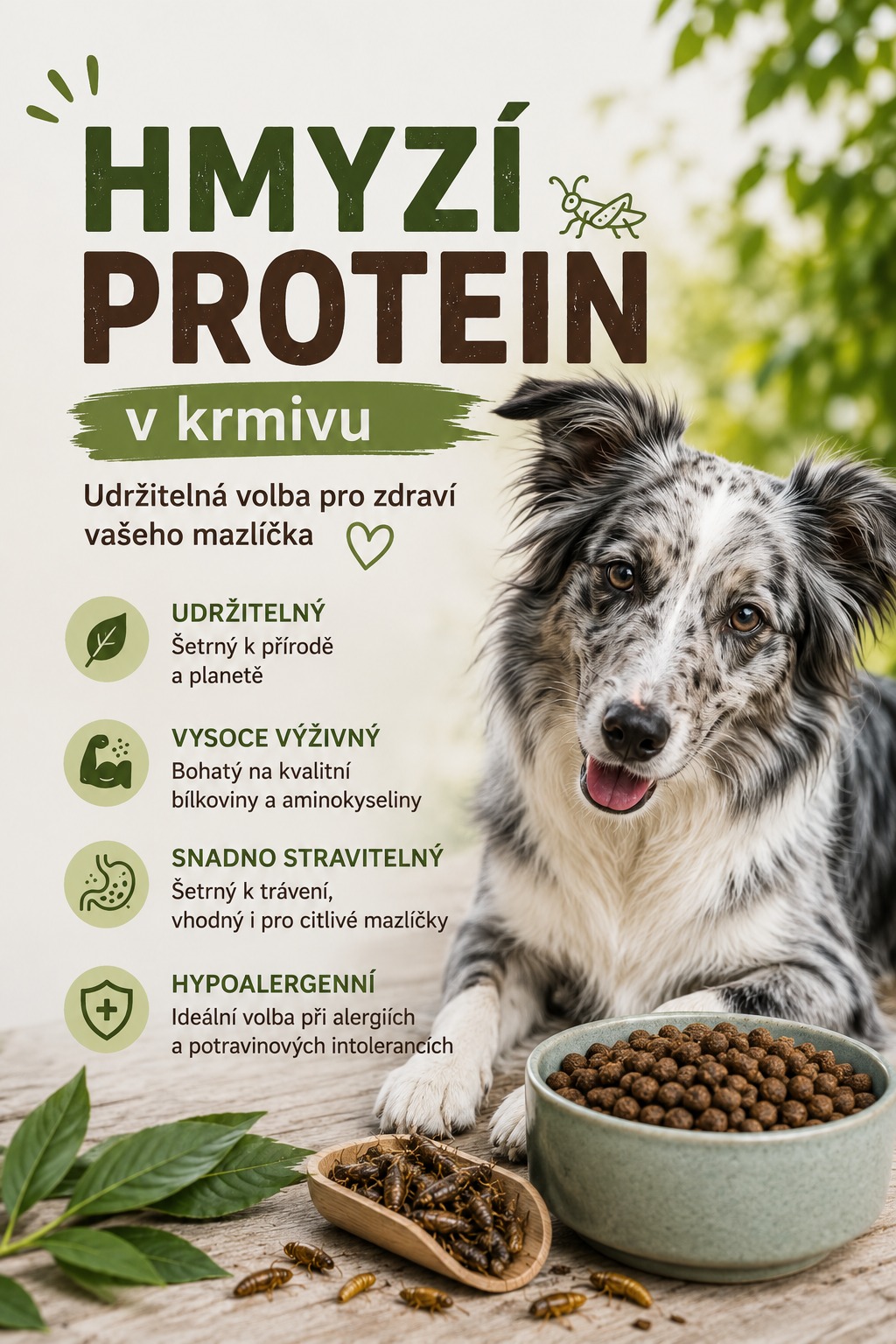 Hmyzí protein v krmivu pro psy: budoucnost psí výživy?
