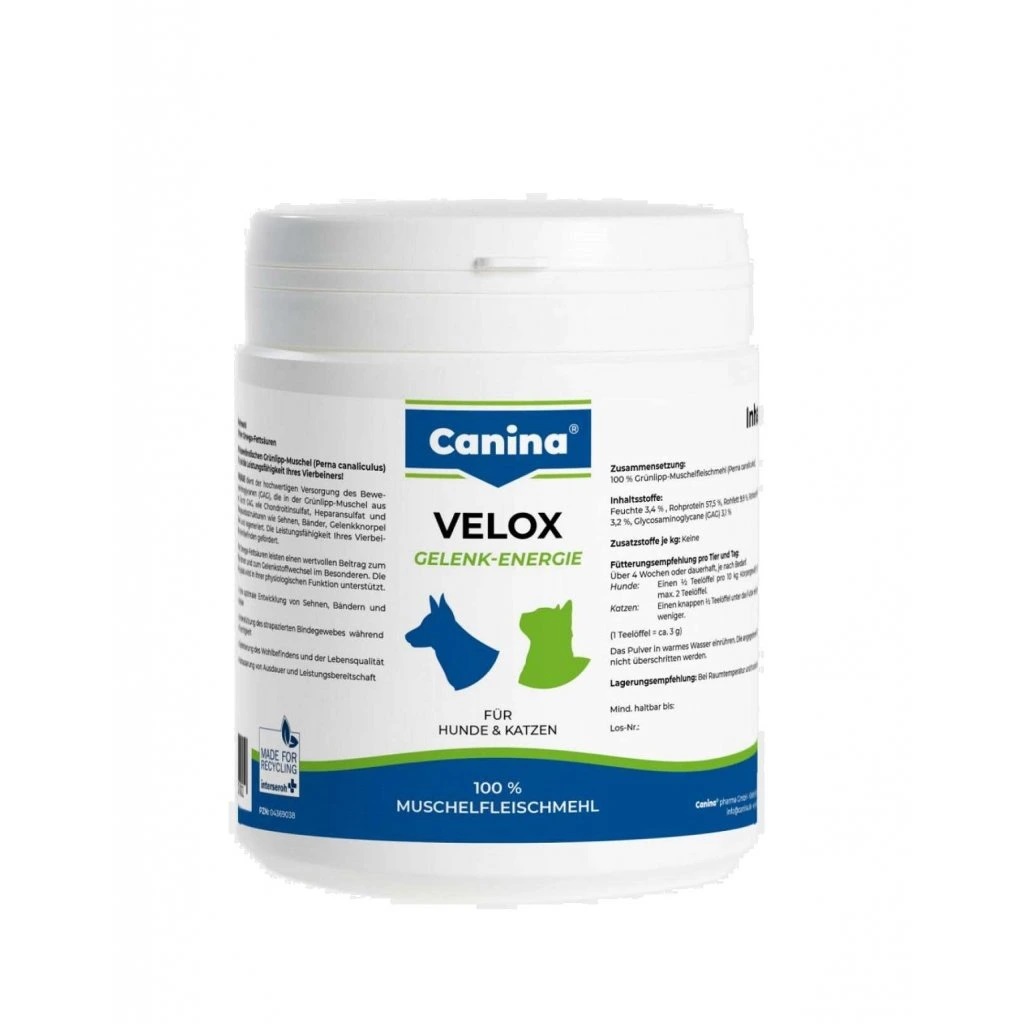 CANINA VELOX – přírodní kloubní výživa pro psy a kočky, která vrací pohyb bez omezení.