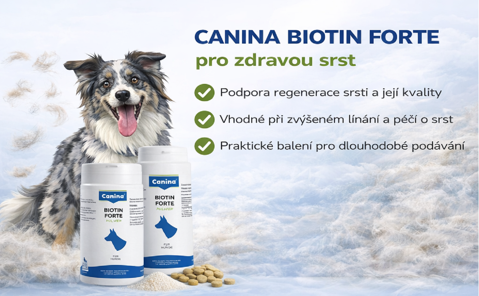 Canina Biotin Forte tbl., plv.