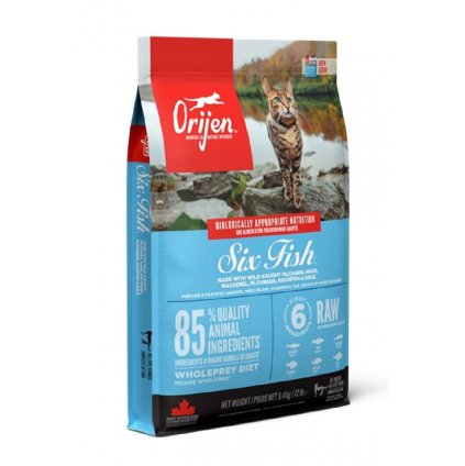 orijen cat six fish 5 4 p