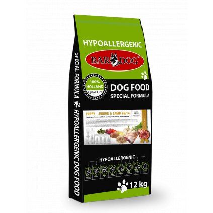 BARDOG Puppy/Junior Lamb 12 kg