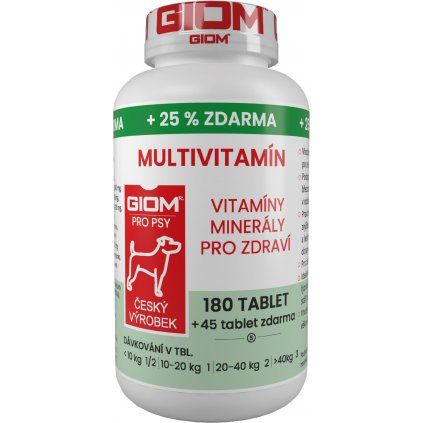 GIOM ERA Multivitamín pro psy 180 tbl