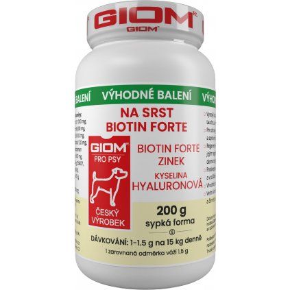 GIOM ERA Na srst Biotin Forte pro psy 200g