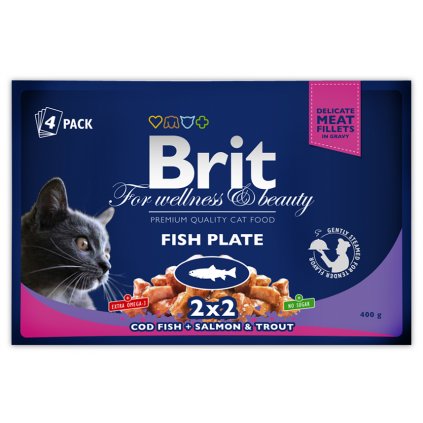 brit Pouch 4pack fish plate