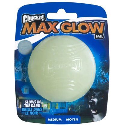 CHUCKIT! Míček Glow Medium 6,5 cm - svítící
