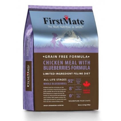 firstmate chicken meal with blueberries formula cat