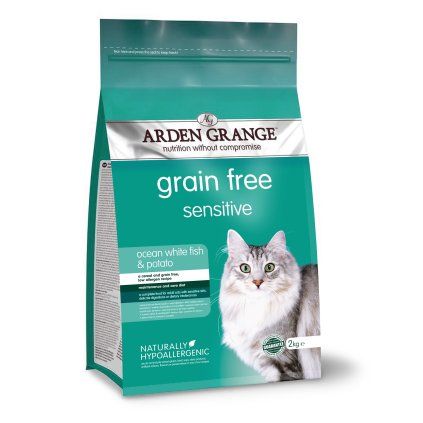 ARDEN GRANGE Cat Sensitive Ocean White Fish & Potato 4 kg