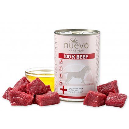 NUEVO pes Sensitive Hovězí Monoprotein 400g