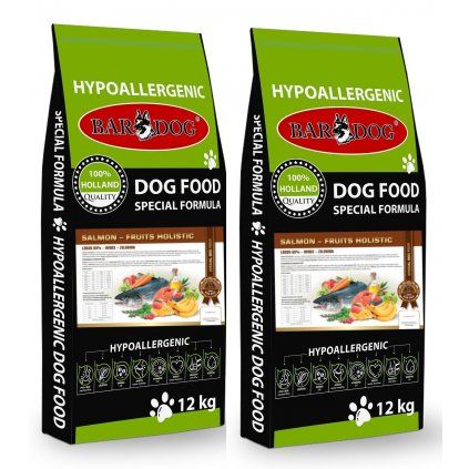 BARDOG Salmon Fruit Holistic 2 x 12 kg