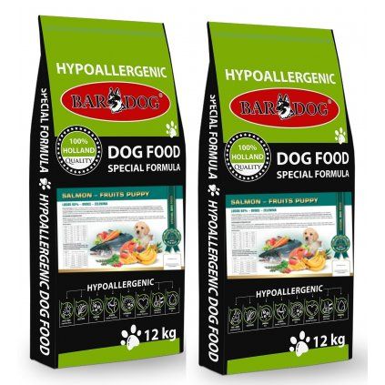 BARDOG Salmon Fruit Puppy 2 x 12 kg