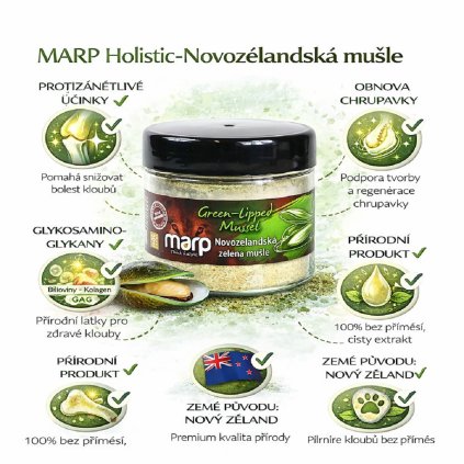 MARP Holistic - Novozélandská mušle 100g