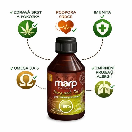 MARP Holistic - Olej z konopných semen 250ml