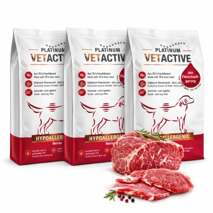 PLATINUM VetActive Hypoallergenic Iberico 15 kg