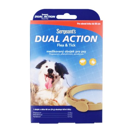 SERGEANTS Dual Action antiparazitní obojek pro psy 60cm