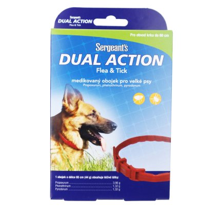 SERGEANTS Dual Action antiparazitní obojek pro psy 65cm