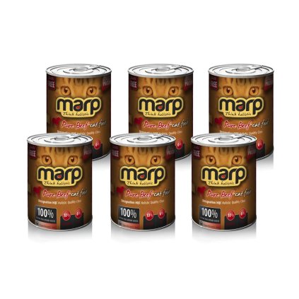 MARP Pure Beef CAT Can Food 6 x 400g