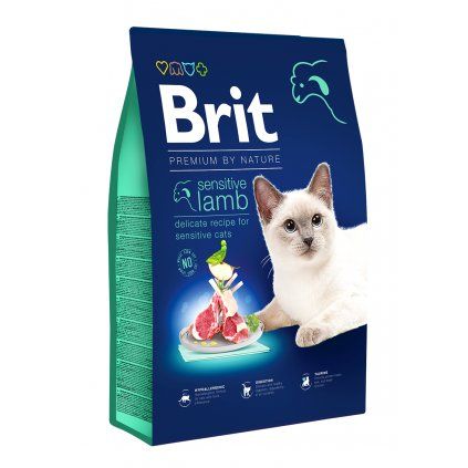 BRIT Premium Cat Sensitive Lamb  8 kg