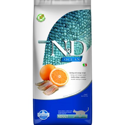 N&D OCEAN CAT Adult Herring & Orange 10 kg