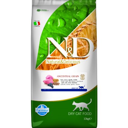 N&D LG CAT Adult Lamb & Blueberry 10 kg